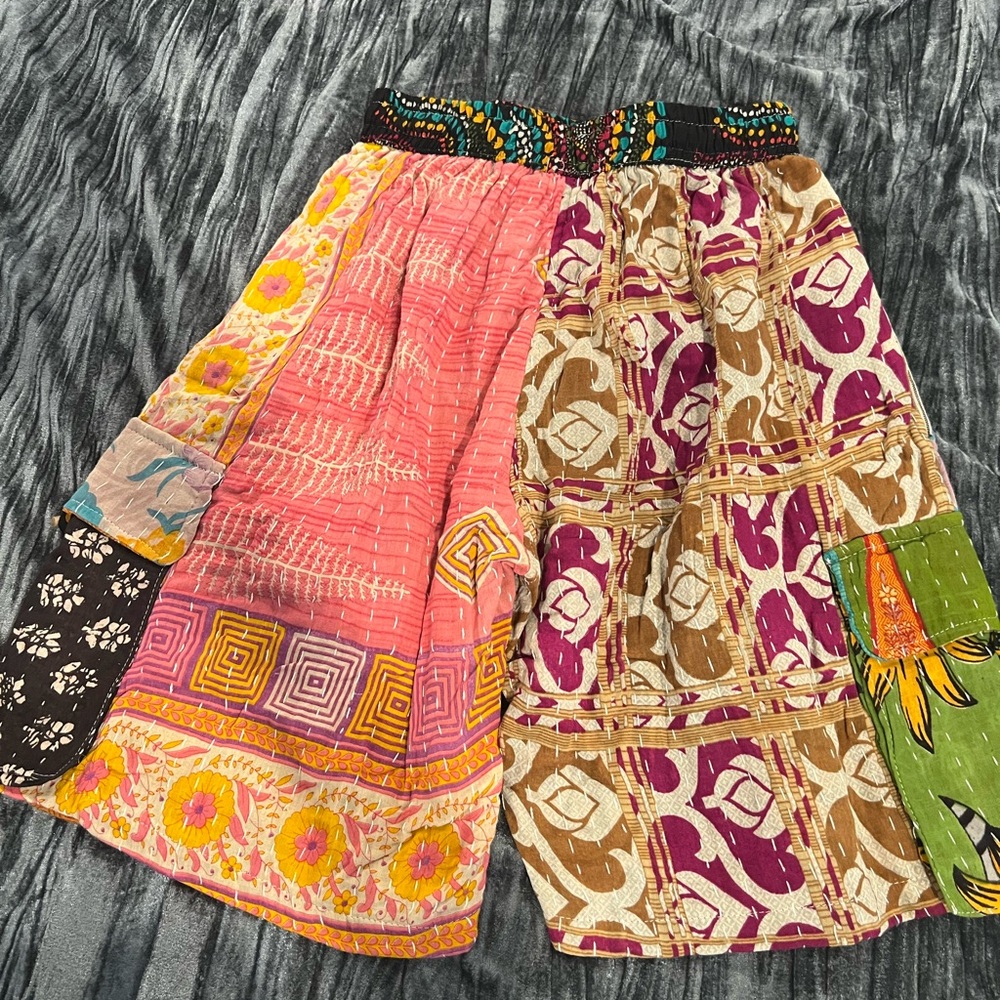 Colorful Patchwork Shorts - Picture 2 of 3